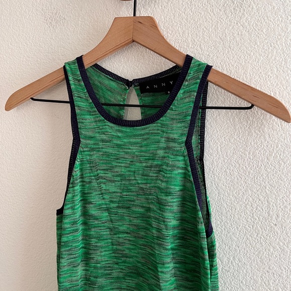 Ann Yee Tank Knit Green Dress - Picture 2 of 9